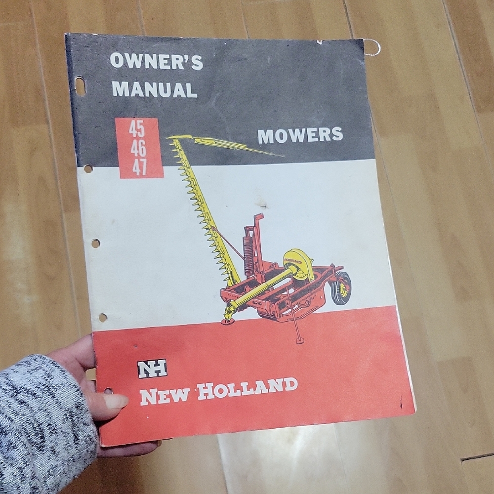 New Holland Mowers Owner's Manual 1945-47